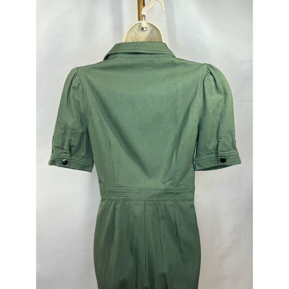 Day + Moon Utility Jumpsuit in Olive Green - Picture 4 of 16